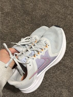 Nike Women's Light Blue and Lavender Athletic Running Shoes